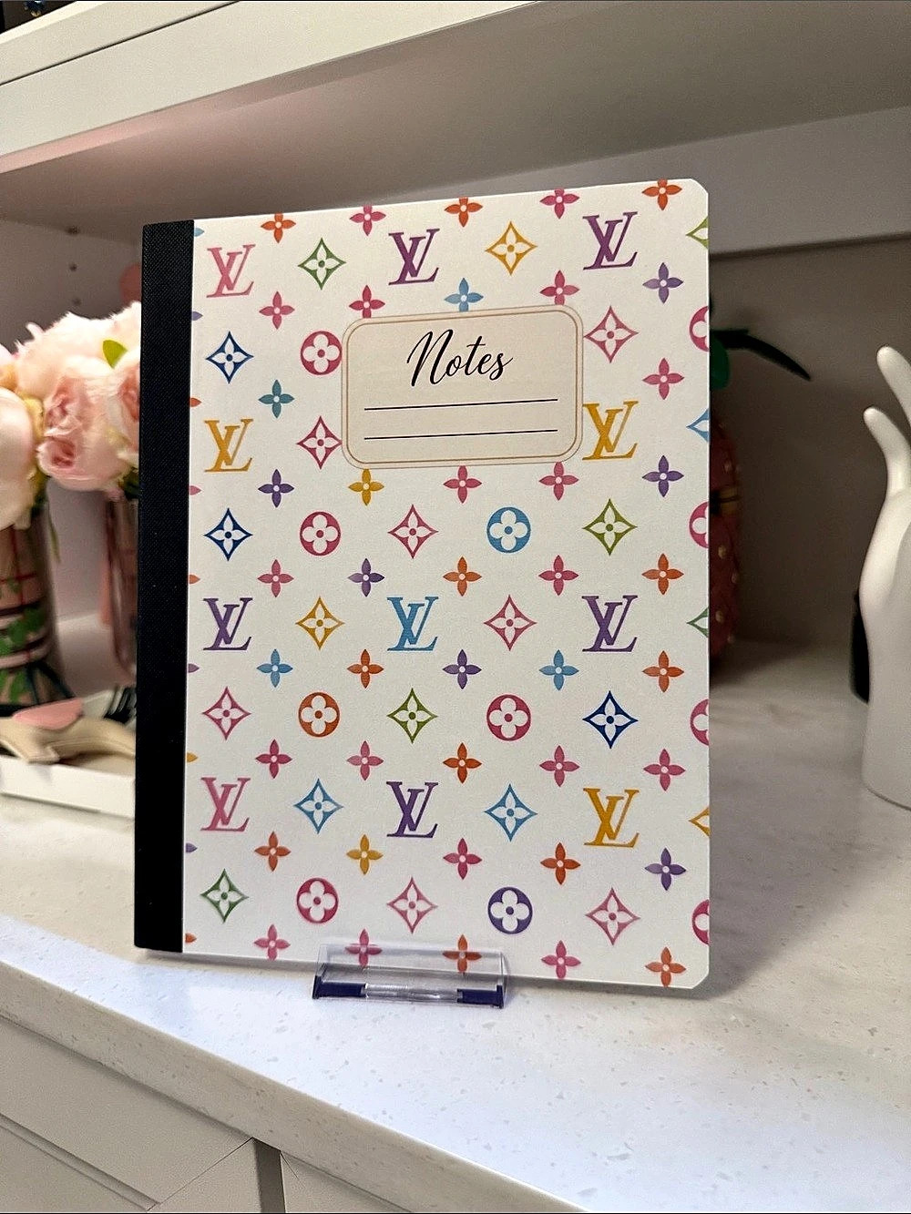 Multicolor Monogram
Notebook White. new. Double faced. Lined comp books.